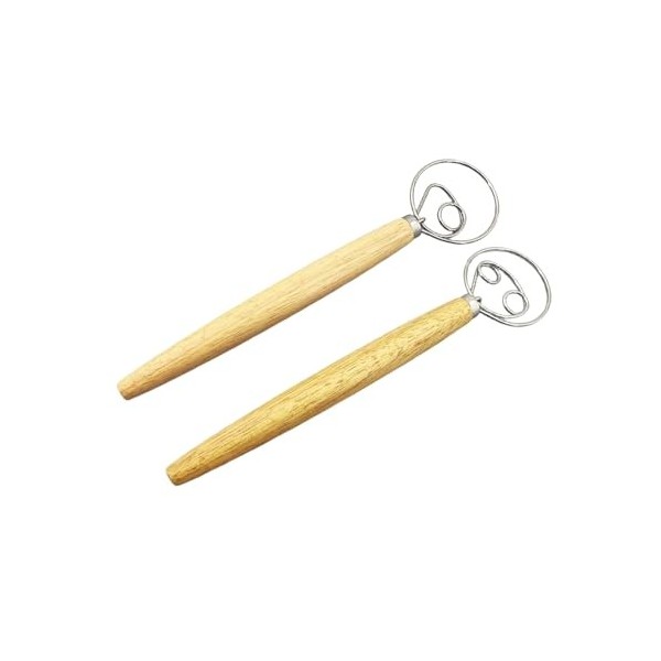 Batte à œufs batte à pain batteur à main en acier inoxydable batte à pain batteur danois pour la maison, la boulangerie pour 