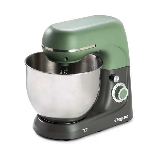Tognana Iridea, Mélangeur planétaire 5,3 L, Aluminium-acier inoxydable, vert