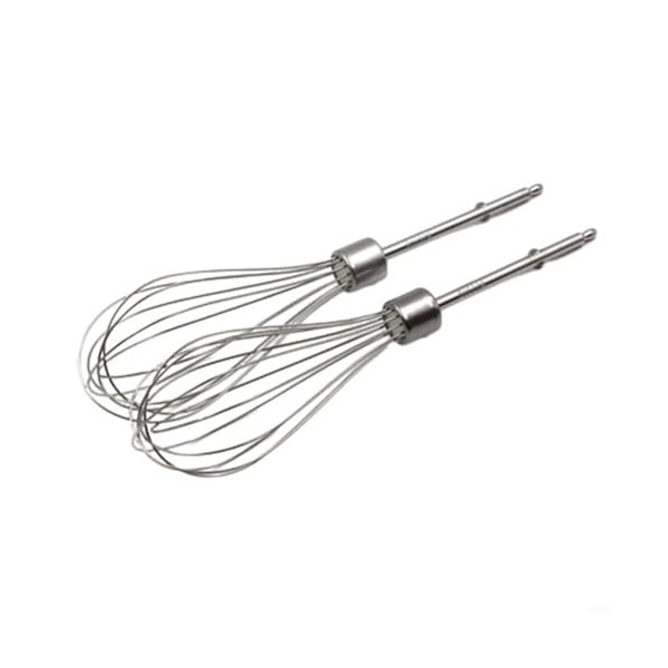 Lot de 2 batteurs mélangeurs à main en acier inoxydable pour Kenwood 12 tiges métalliques* 