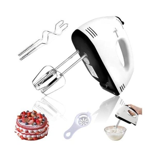 5 Pièces Accessoires Batteur électrique, Batteurs à Main, Batteur Electrique Cuisine Peut être Utilisé pour Fouetter la Crème