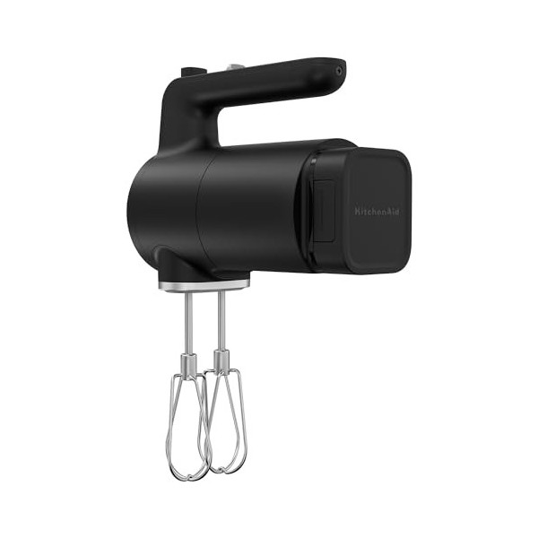 Kitchenaid Batteur à main sans fil - Kitchenaid Go - Batteur à main sans fil avec 7 niveaux de vitesse - Avec batterie - Noir