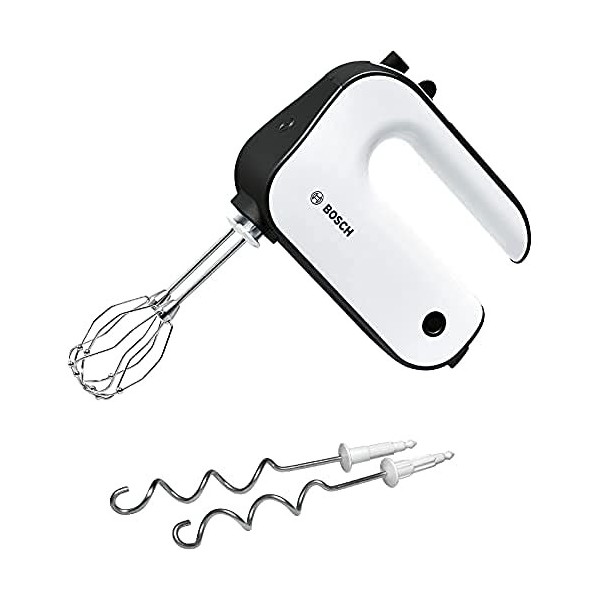 Bosch Batteur Styline MFQ4020 – Batteur à main polyvalent avec fouets et crochets pétrisseurs & Mixeur Plongeant ErgoMixx MSM
