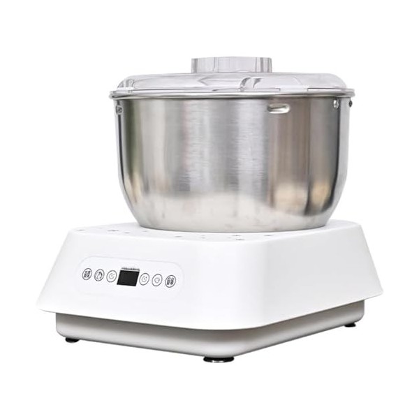 Machine à pâte électrique avec fonction de fermentation, mélangeur de farine de pâte en acier inoxydable de 5 L, machine à pé