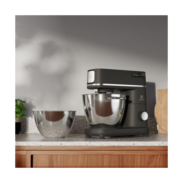 Electrolux Assistant de cuisine série 800 E6KM1-8BPT Fouet, mélanger et pétrir Incl. 6 et 4 l Bols Avec fouet et mixeur, Couv