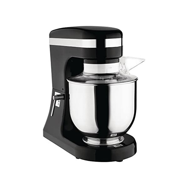 Buffalo Batteur planetaire 270 W 7 litres, noir, batteur sur socle, mélangeurs pour la cuisson, batteur, fouet et crochet pét