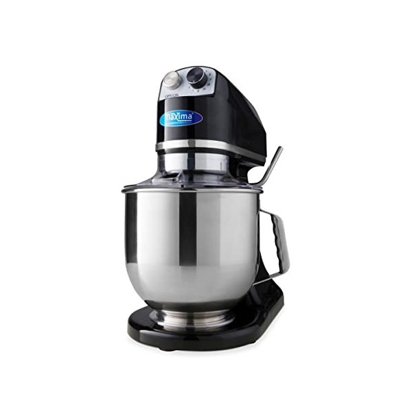 Mixeur Planétaire 7 L Jusquà 2 Kg Pâte Noir - Bol Mixeur Inox - 11 Vitesses - Robot Culinaire - Batteur sur Socle - Robot Al