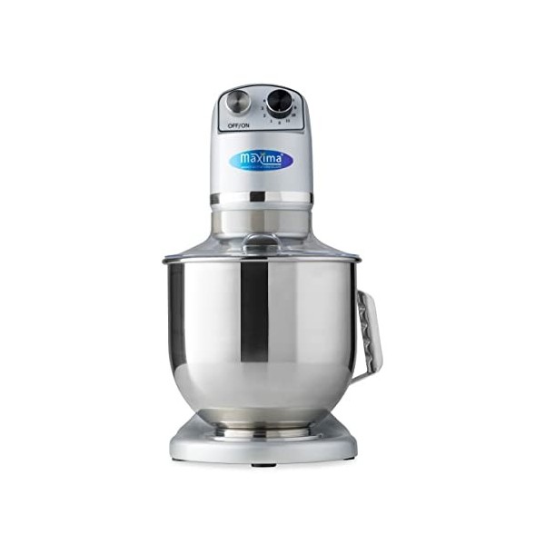 Mixeur Planétaire 7 L Jusquà 2 Kg de Pâte Argent - Bol Mixeur Inox - 11 Vitesses - Robot Culinaire - Batteur sur Socle - Rob