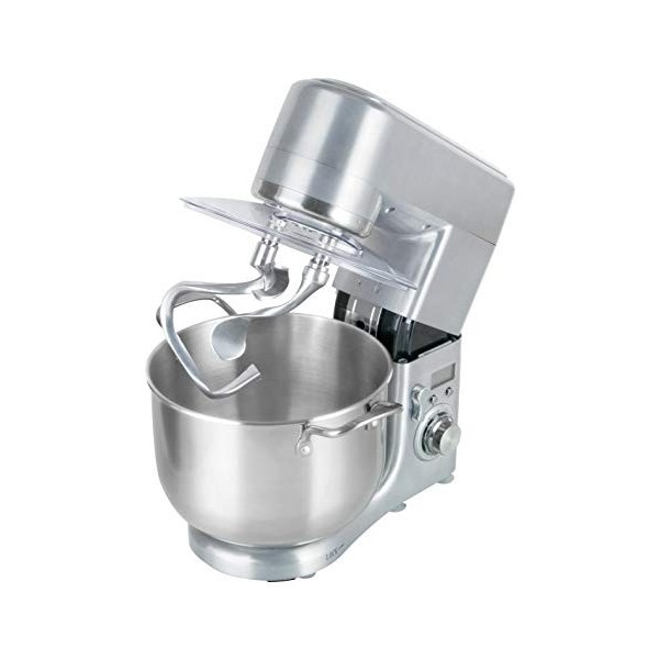 RGV Pastaprof PL10S Pétrisseur planétaire, capacité 10 litres, double crochet, bol en acier inoxydable, 1500 W, 6 vitesses