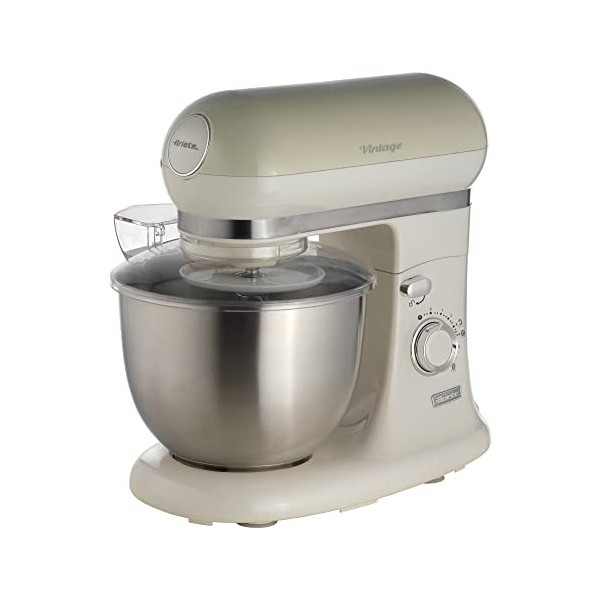 Ariete 1588 Robot pâtissier à rotation planétaire vintage-retrò, capacité 5,5 litres, 7 vitesses & 156 Grille-pain design Vin