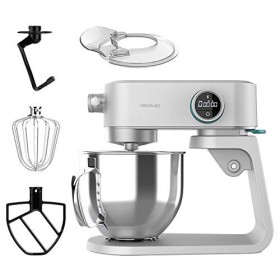 Cecotec Robot pétrisseur Twist&Fusion 4000 Luxury, Blanc. 800 W, corps en aluminium moulé, moteur DC, 8 vitesses, lumière LED
