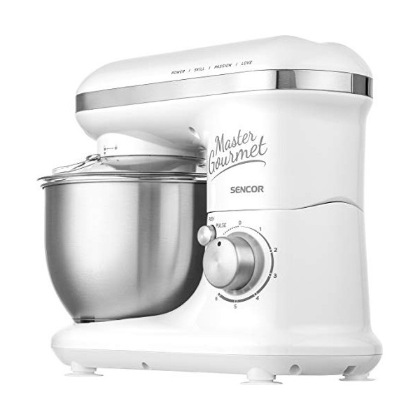 Mélangeur Robuste Entièrement en Métal, 600 W, Blanc