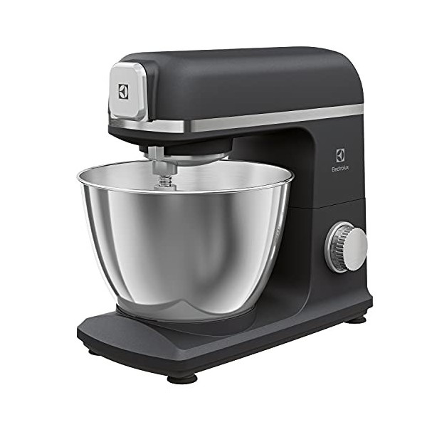 Electrolux E5KM1-4BPT Pétrin planétaire Créées 5 en fonte daluminium 1200 W, 6 réglages, 330 x 245 x 380 mm, Black Pearl