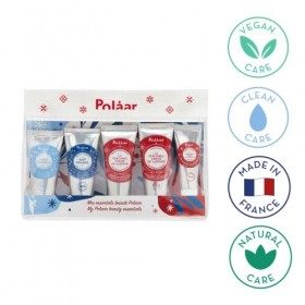 Polåar - Coffret Cadeau Maxi Trousse Kit 5 Produits - Soins naturels Eclat, Detox, Hydratation, Anti-Age - Toutes peaux même 