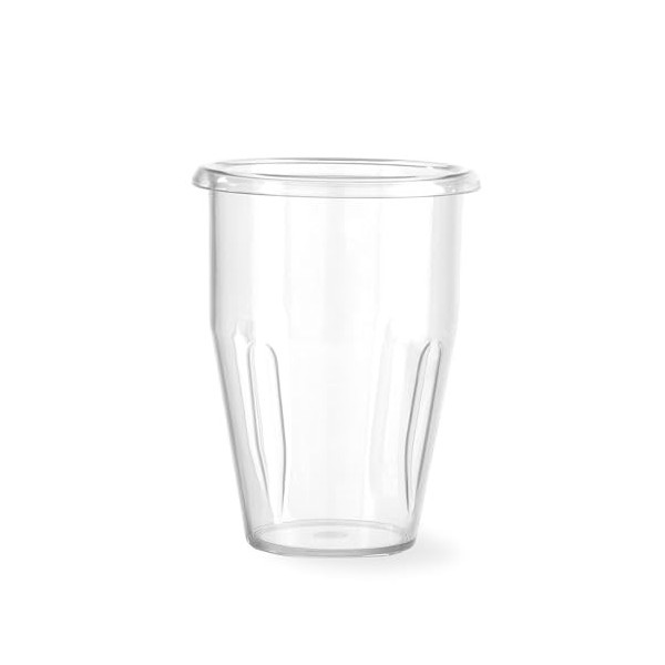 HENDI Mixeur à milkshake, frappés, mixeur à boissons, avec 2 Bol mélangeur inox et polycarbonate & 4 agitateurs remplaçable