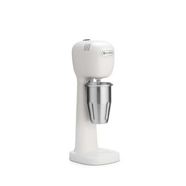 HENDI Mixeur à milkshake, frappés, mixeur à boissons, avec 2 Bol mélangeur inox et polycarbonate & 4 agitateurs remplaçable