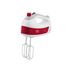 Ufesa BV4650 Batteur Electrique, 400 W de Puissance, 5 Vitesses + Turbo, Bouton pour Éjecter les Accessoires, 2 Fouets et 2 C