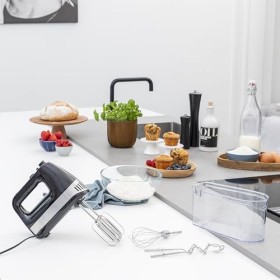 Princess 222206 Batteur à main 500 W Noir, Argent