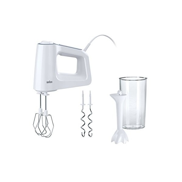 Braun HM3105WH Batteur Tritan Blanc 550 W