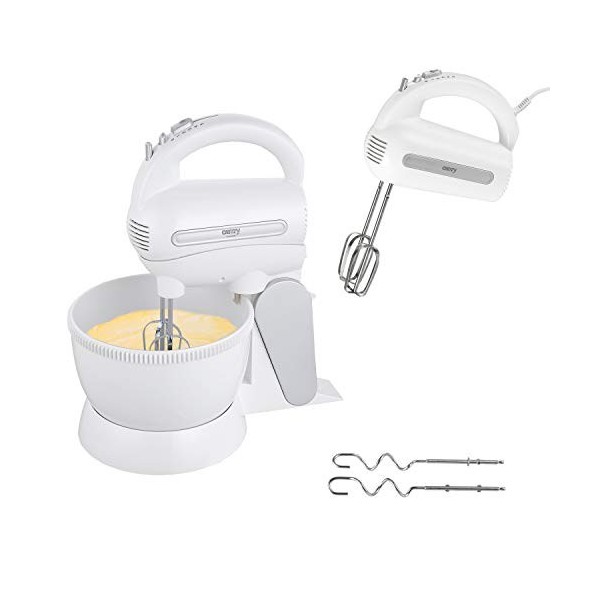 CAMRY CR 4213 Main avec Bol mélangeur, Blanc