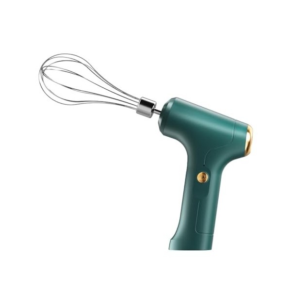 Namvo Mini batteur à main portable rechargeable par USB avec 2 fouets amovibles pour la cuisine, la pâtisserie et les aliment