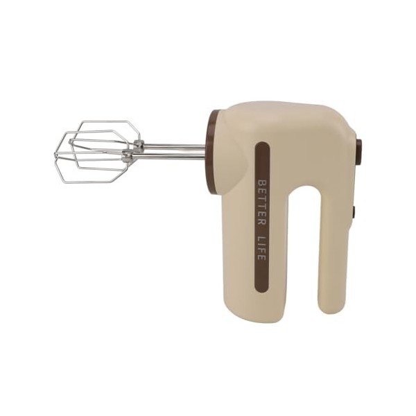 Haofy Batteur à Main électrique sans Fil avec Fouet en Acier Inoxydable, 5 Vitesses, Turbo Boost, Idéal pour Cuire, Fouetter,