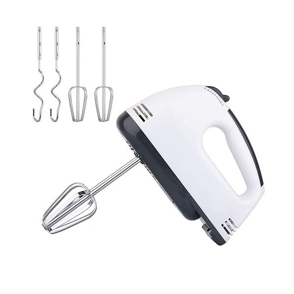 Mélangeur à tige batteur à main 2 en 1 pétrisseur 260 WATTS 7 vitesses batteur doeufs lait pâtisserie pâtisserie bolleria pa