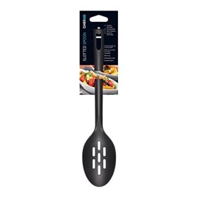 Chef Aid Cuillère de service fendue en nylon noir, ustensile de cuisine sans BPA pour une utilisation avec des ustensiles de 
