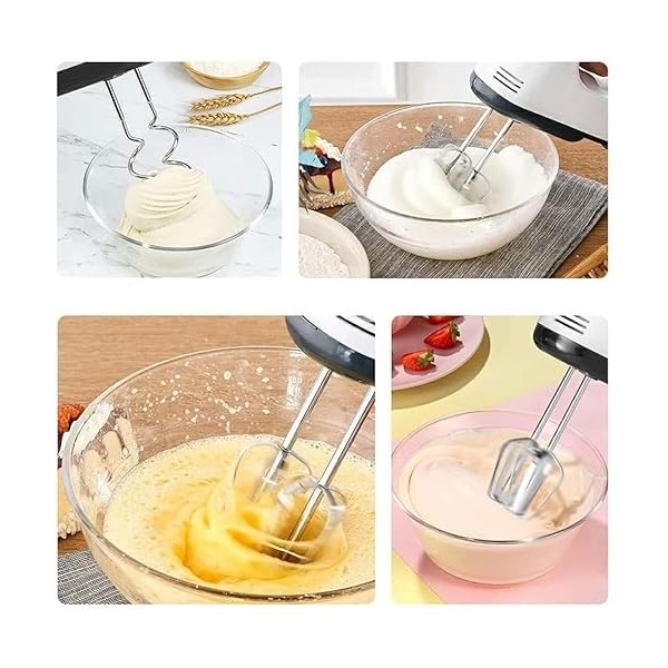 SQUADO Batteur électrique 180 W mixeur 7 vitesses pétrisseur double fouet, en acrylonitrile butadiène styrène