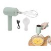 Batteur à Main électrique, Batteur à Main Sans Fil Rechargeable USB Automatique Pour la Cuisson De Gâteaux, Portable Et Puiss