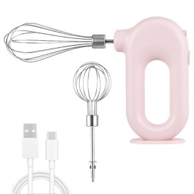 Batteur à Main Sans Fil, batteur electrique cuisine,Mini Batteur à Main électrique Domestique USB Rechargeable Mini Batteur à