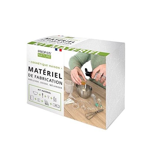 Coffret matériel de Fabrication Cosmétique Maison - Contient le matériel indispensable pour formuler - Coffret Cadeau - Kit c