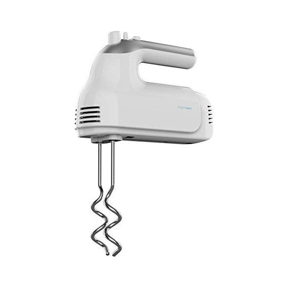 Cecotec Robot Pétrisseur PowerTwist 500 Gyro. Bol Auto-giratoire avec 3.5 L de Capacité, 5 Niveaux de Vitesse, Fonction Turbo