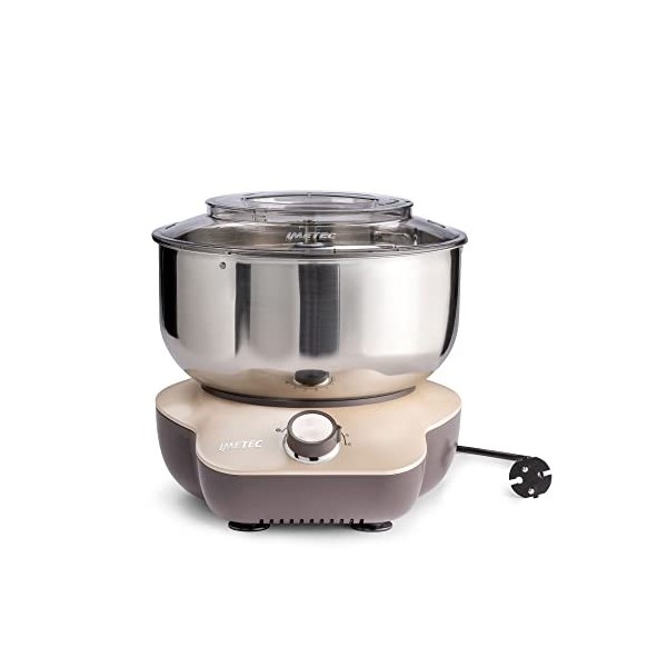 Imetec Cakelover, Mélangeur Planétaire 5 L pour Gâteaux, Crèmes, Pizza, Pain, Pâtes - 1500 W, 6 Vitesses, avec Bol en Acier I