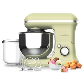 Cecotec Batteur Mélangeur Cecomixer Merengue 5L 1200 Ice-Cream Vert. 1200 W, Bol en Acier Inoxydable de 5 L et Accessoires po