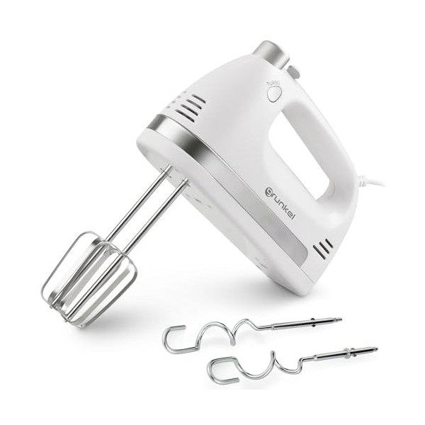 Grunkel - AM-350TURBO5 - Food processor with turbo function and easy removal button - up to 5 speed settings - includes acces