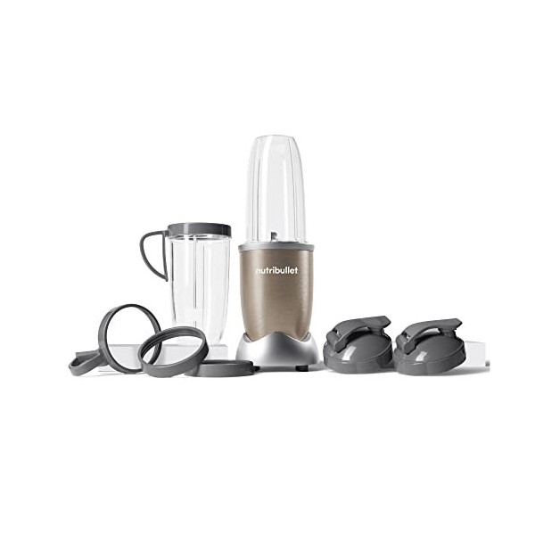 nutribullet Pro 900 Watt, Blender Électrique, Hachoir, tasse de 700ml, Argent, NB904S
