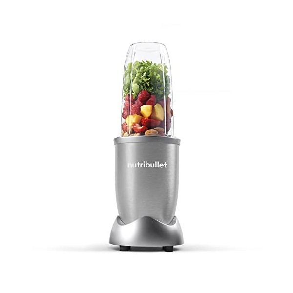 nutribullet Pro 900 Watt, Blender Électrique, Hachoir, tasse de 700ml, Argent, NB904S