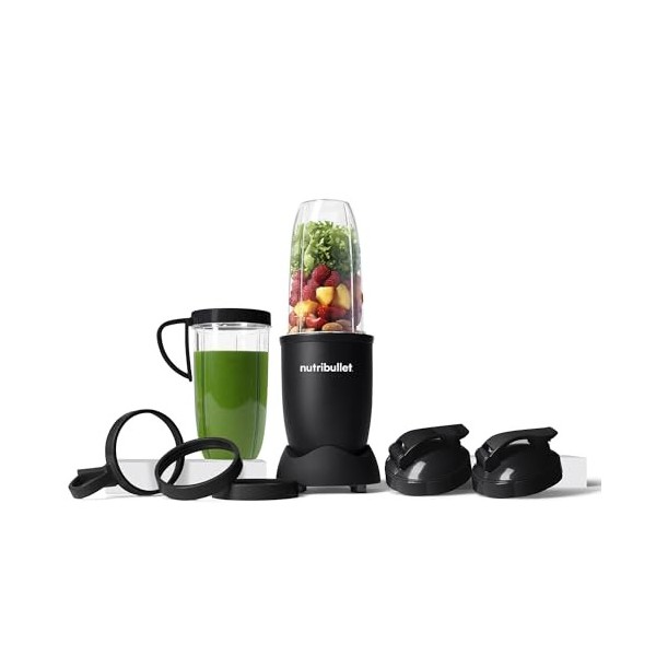 nutribullet Pro 900 Watt, Blender Électrique, Hachoir, tasse de 700ml, Argent, NB904S
