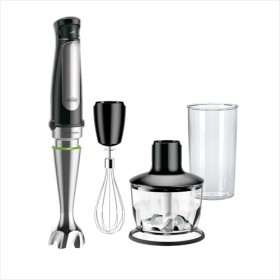 Braun Hogar MultiQuick 7 Blender à Bras, contrôle des sauvures, pièces adaptées au lave-vaisselle, verre en plastique sans BP
