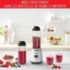 Moulinex Mix & Move Blender mixeur, 300 W, Capacité totale 0,8 L, Capacité utile 0,6 L, 2 bouteilles à emporter en Tritan, Co