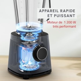Moulinex PerfectMix Essential, Blender haute vitesse, 1200W, Technologie de lames Powelix, Nettoyage facile LM771BF0