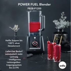Blender Wilfa POWER FUEL - 1200 watts, incassable, 3 programmes, 1,5 litre, noir