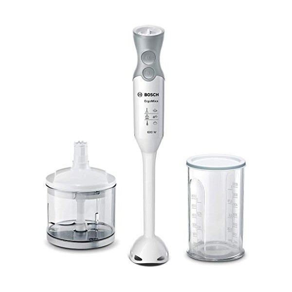 Bosch Electroménager - MSM66020 - ErgoMixx Mixeur Plongeant 600 W, Gris/Blanc