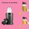 VonShef Blender Smoothie de 1000 W - Mini Mixeur Blender pour Fruits, Légumes et Glace Pilée - Avec Tasses de Voyage de 500 m