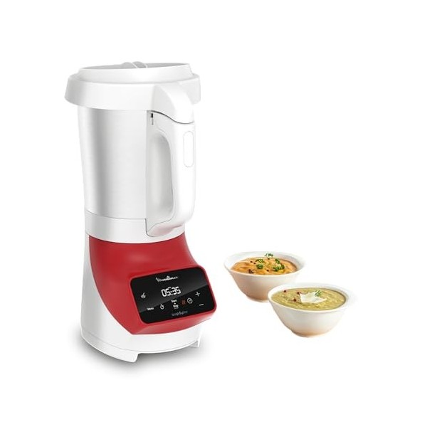 Moulinex Blender mixeur, Soupe maker, 1100 W, Bol 2 L, Lames inox, 3 programmes automatiques, Mode manuel, Mixage parfait, So