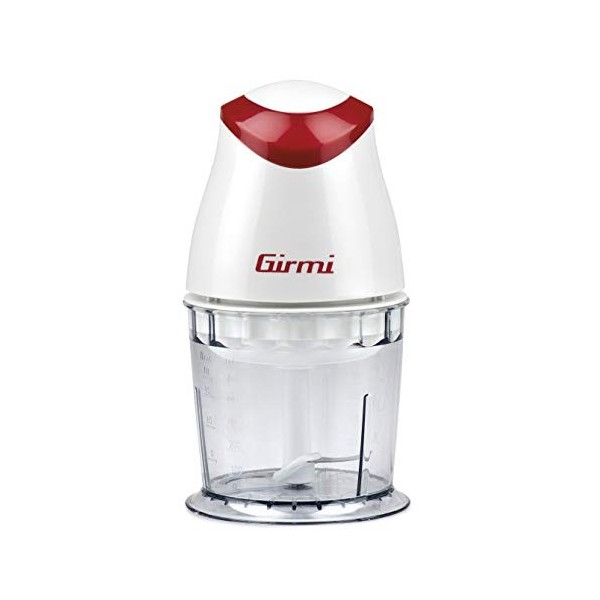 Girmi TR01 Hachoir 350 W Lames Inox Fonctionnement PULSE, 500 ml Blanc