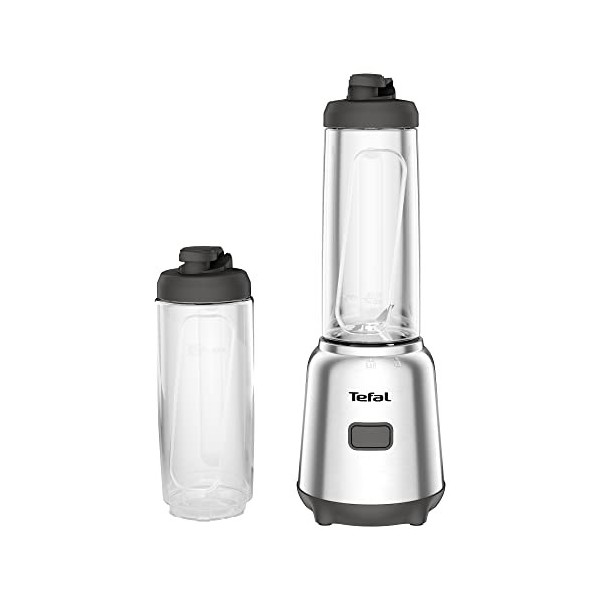 Tefal BL15FD Mix & Move Mini blender 300 W avec 2 bouteilles To-Go en Tritan de qualité supérieure, design compact, facile à