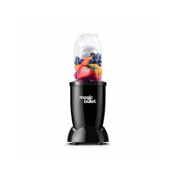 nutribullet Magic Bullet Mini, Blender Électrique, Petit Blender, Pack Basique 3 Pièces, Puissance 200 Watts, Gris, MBR03