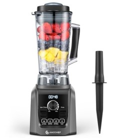 AMZCHEF Blender Smoothie Professionnel, 2000W avec 8 Lames 3D en Acier Inoxydable, 2L, Mixeur Sans BPA - 2500 tr/min - 4 Fonc