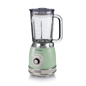 Ariete Mixeur en Verre Vintage 583, Blender Multifonctionnel avec 4 Lames, 4 Vitesses + Impulsion, Fonction Broyeur de Glace,